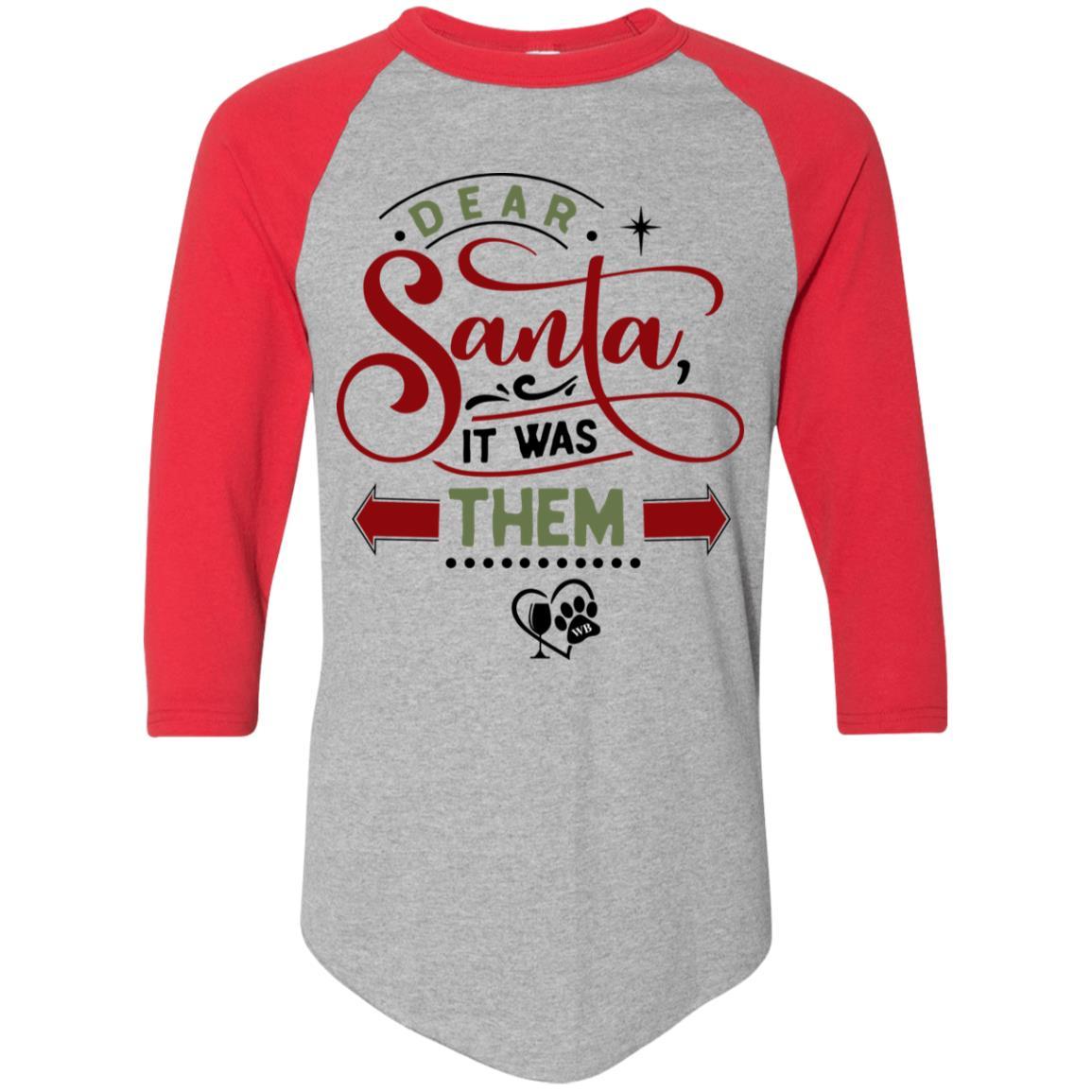 T-Shirts Athletic Heather/Red / S WineyBitches.Co Colorblock Raglan Jersey WineyBitchesCo