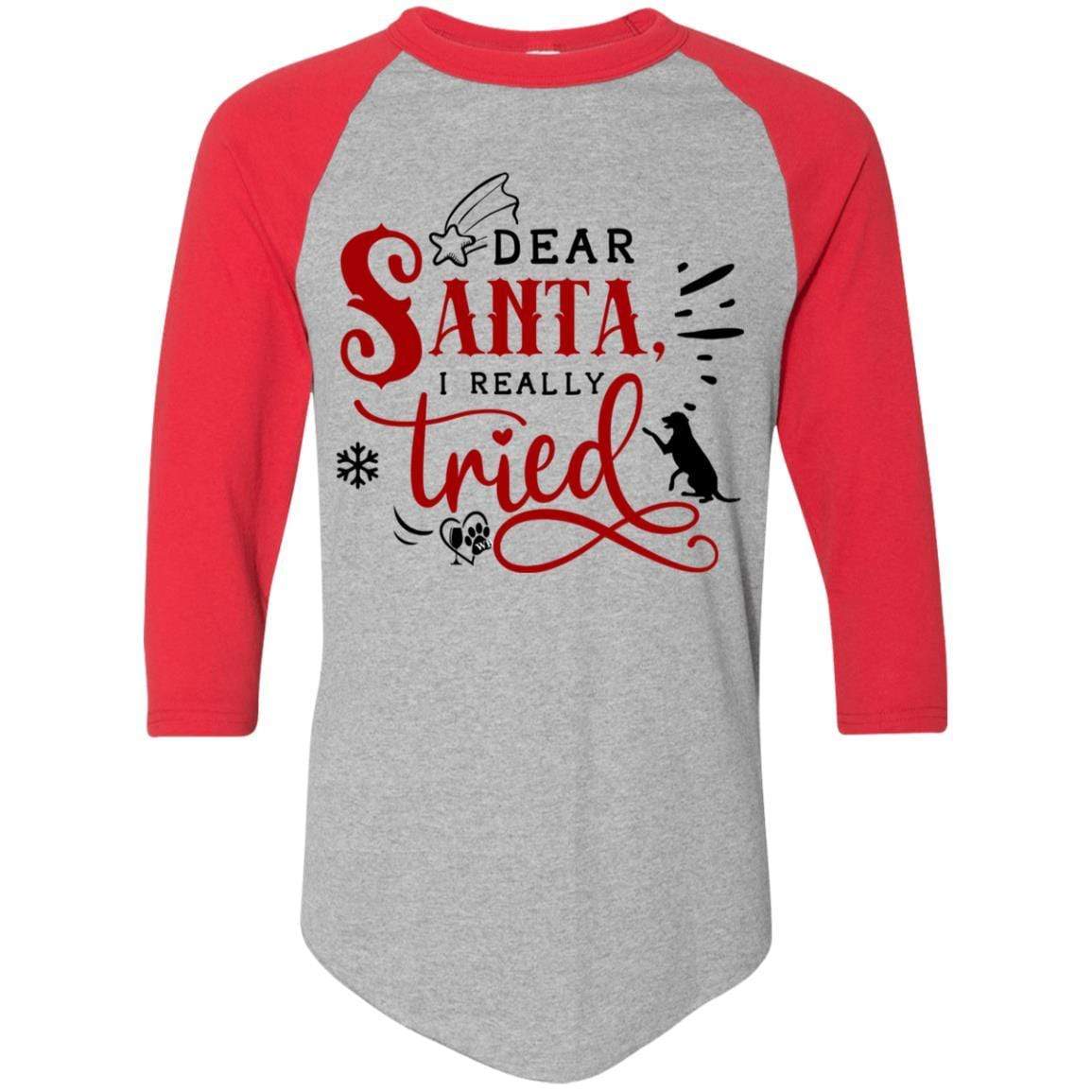 T-Shirts Athletic Heather/Red / S WineyBitches.Co Colorblock Raglan Jersey WineyBitchesCo