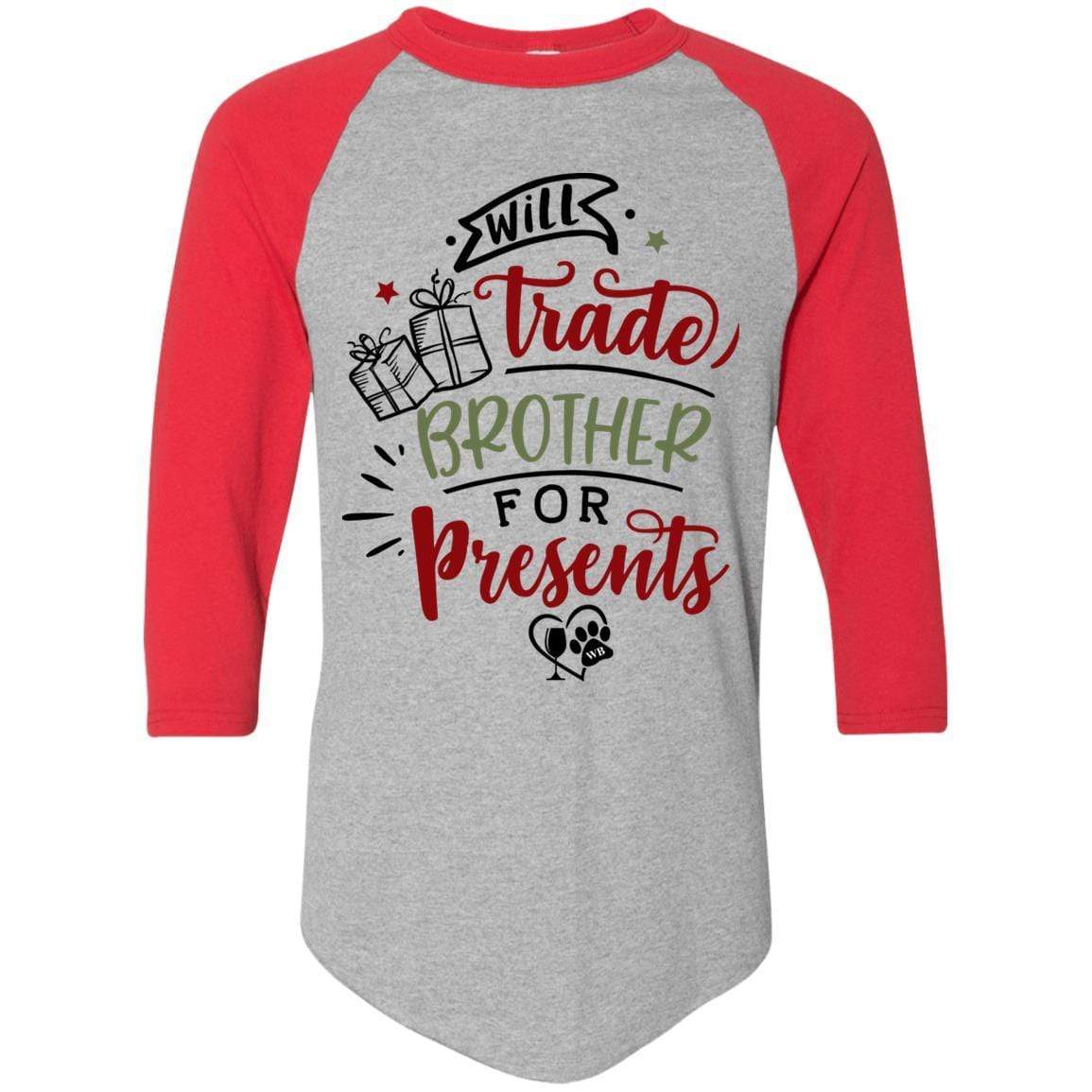 T-Shirts Athletic Heather/Red / S WineyBitches.Co Colorblock Raglan Jersey WineyBitchesCo
