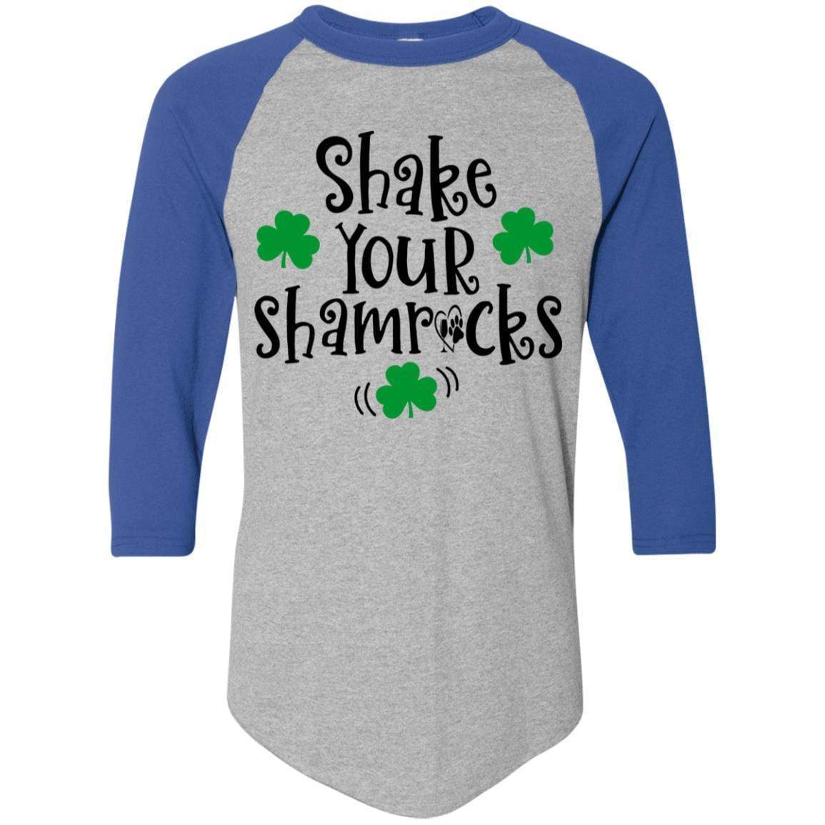 T-Shirts Athletic Heather/Royal / S Winey Bitches Co Colorblock Raglan Jersey WineyBitchesCo