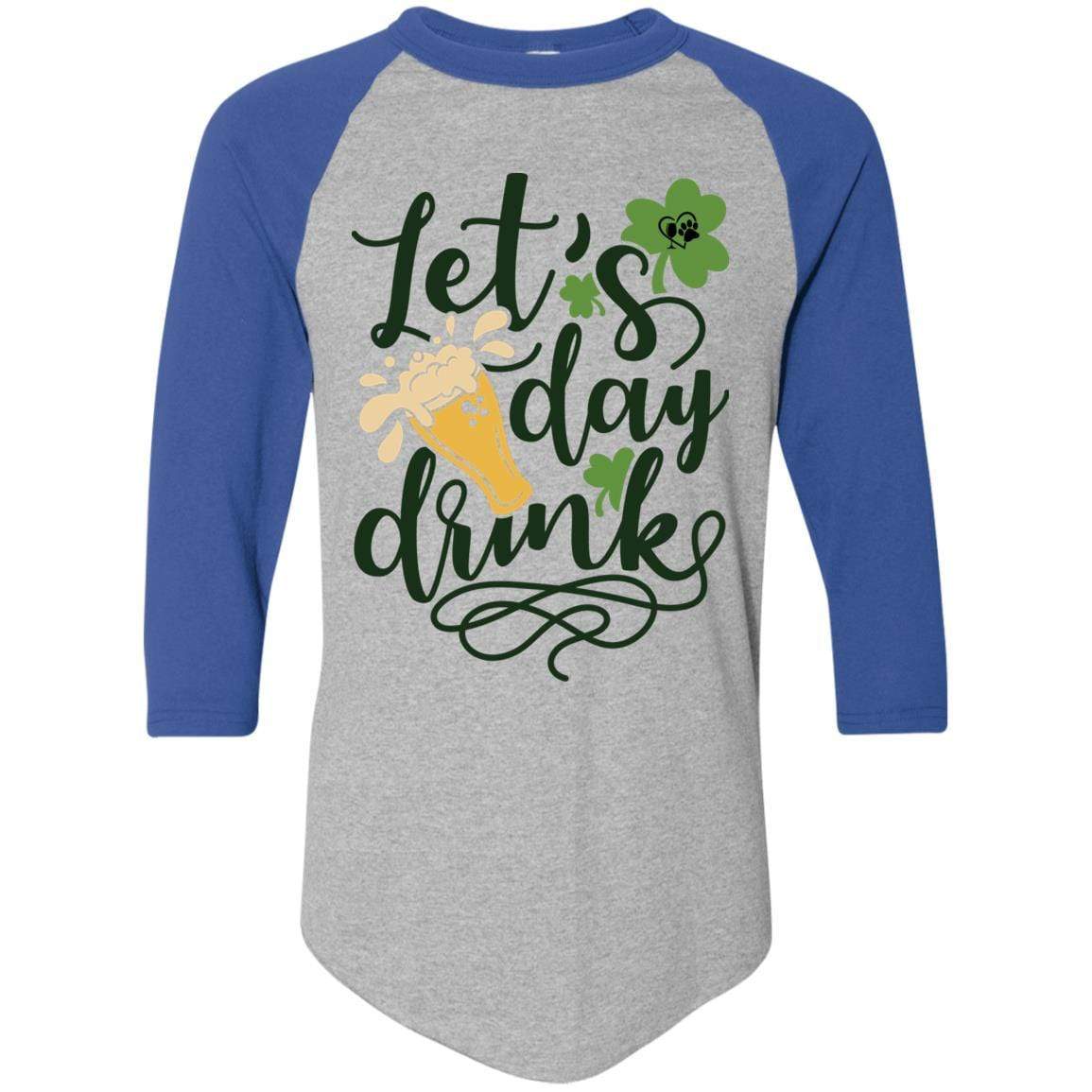 T-Shirts Athletic Heather/Royal / S Winey Bitches Co Colorblock Raglan Jersey WineyBitchesCo