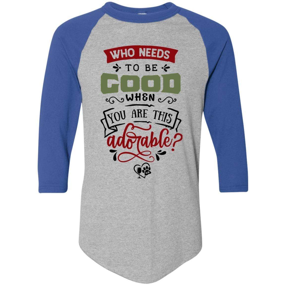 T-Shirts Athletic Heather/Royal / S WineyBitches.Co Colorblock Raglan Jersey WineyBitchesCo