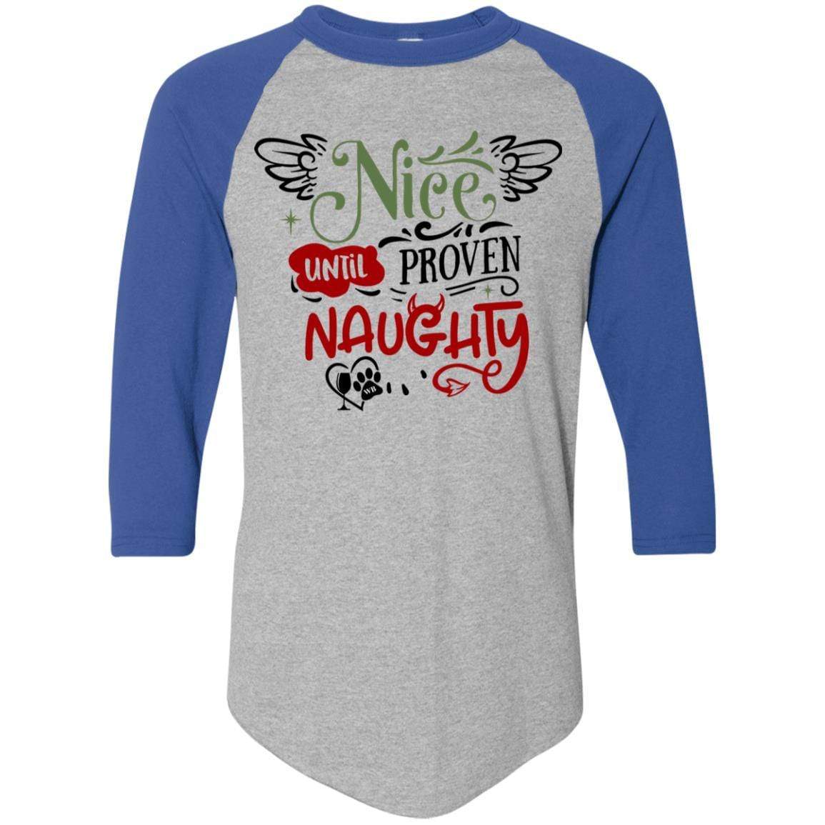 T-Shirts Athletic Heather/Royal / S WineyBitches.Co Colorblock Raglan Jersey WineyBitchesCo