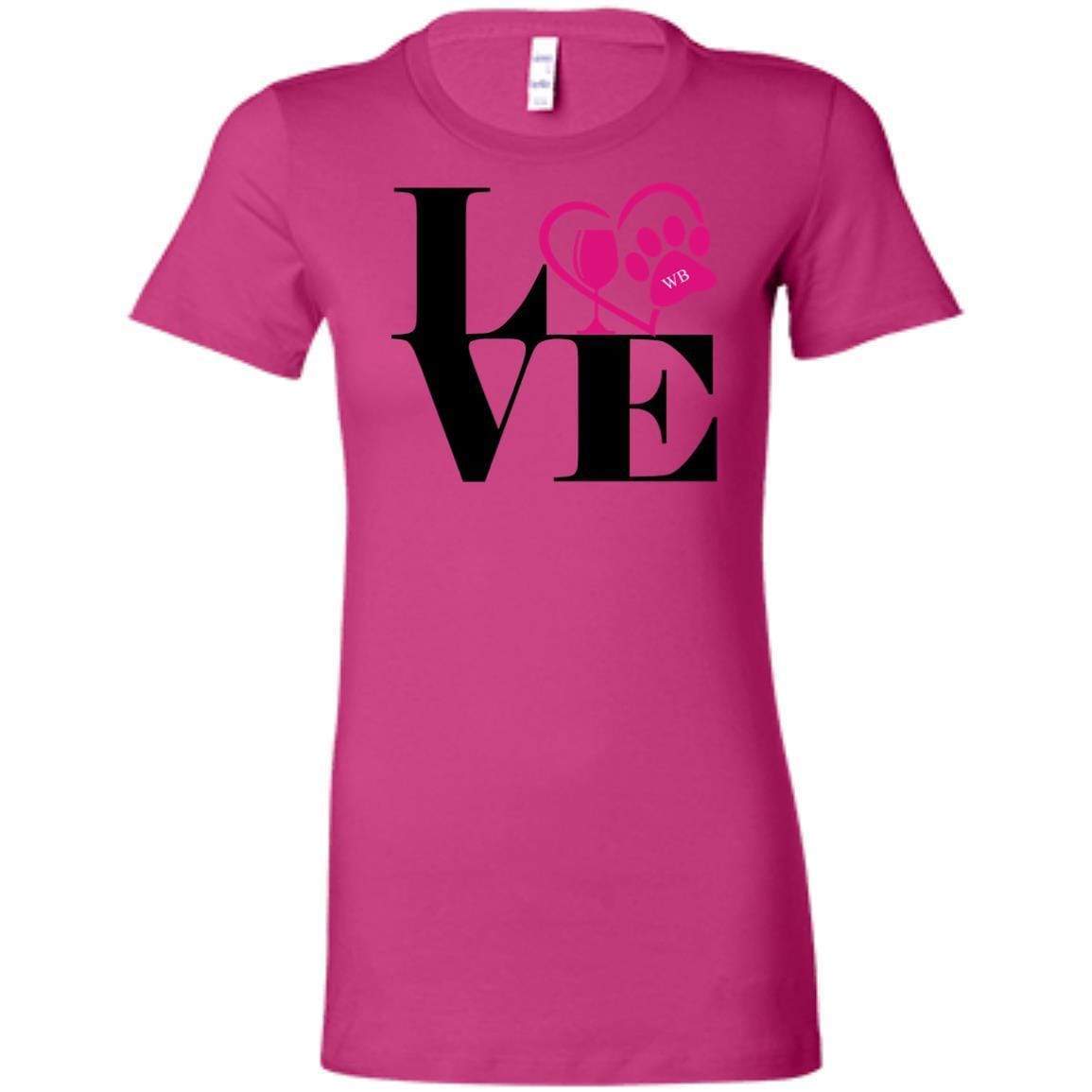 T-Shirts Berry / S WineyBitches.Co "Love Paw 2" Ladies' Favorite T-Shirt WineyBitchesCo