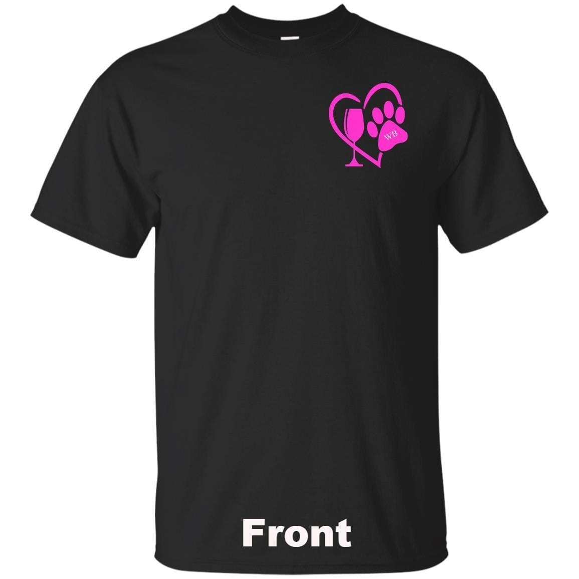 T-Shirts Black / S WineyBitches.co "K9 Confetti" Ultra Cotton T-Shirt Duel Print WineyBitchesCo