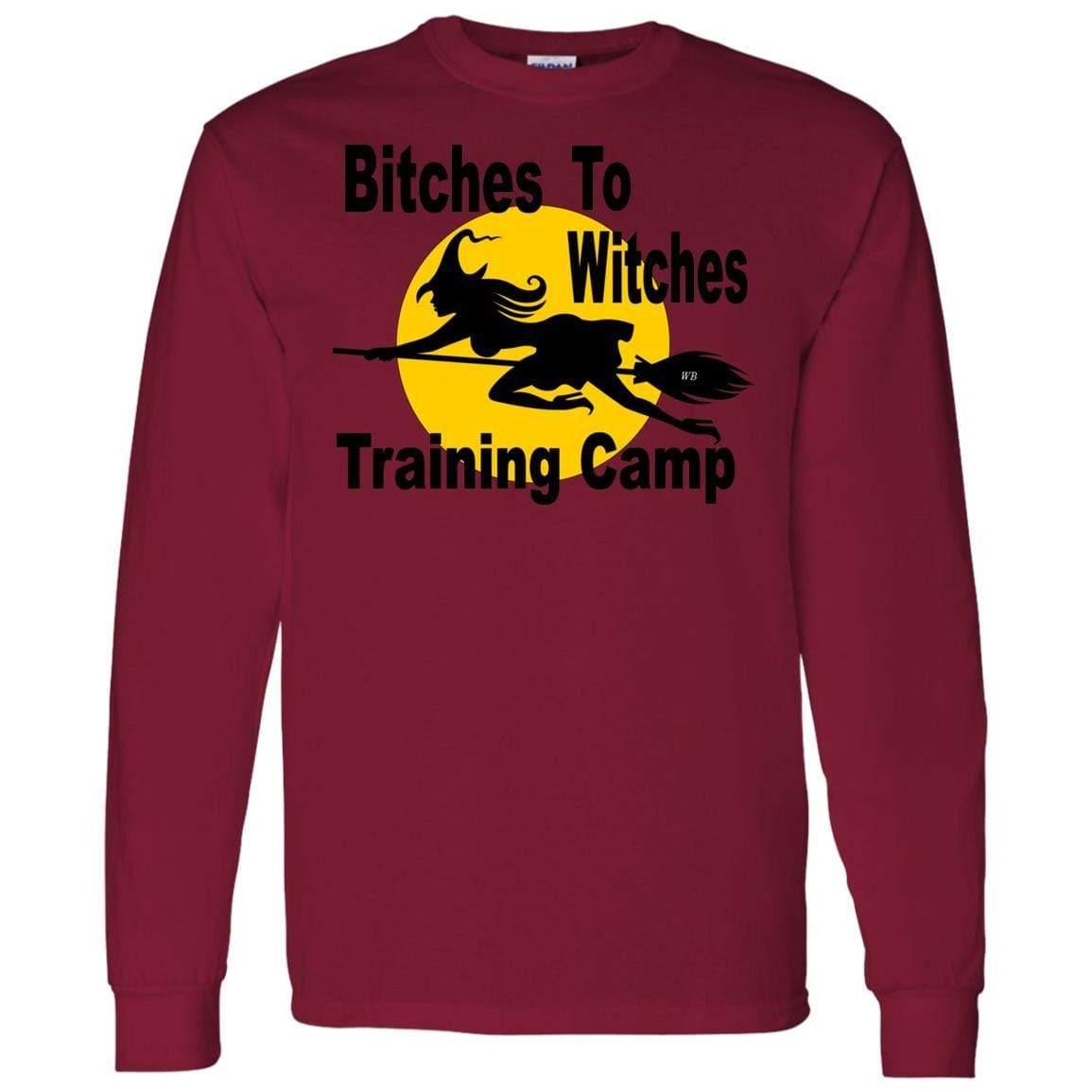 G540 Gildan LS T-Shirt 5.3 oz. - Winey Bitches - Wine- Women- K9's