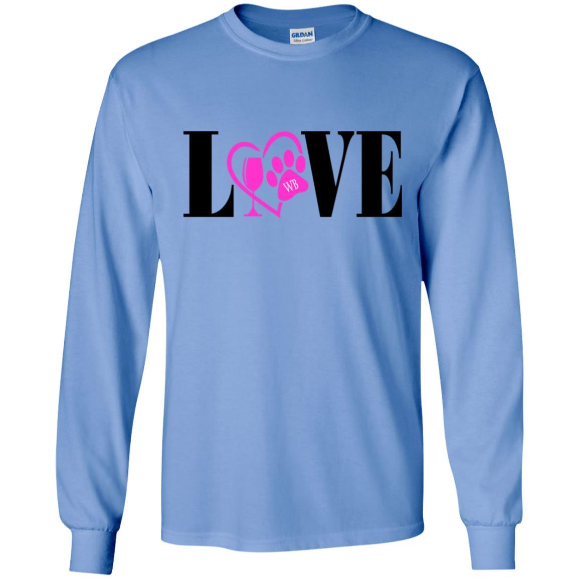 T-Shirts Carolina Blue / S WineyBitches.co LS Ultra Cotton T-Shirt WineyBitchesCo