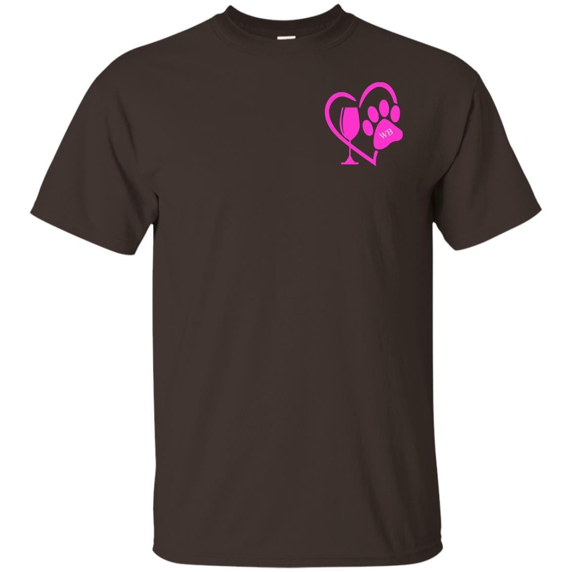 T-Shirts Dark Chocolate / S WineyBitches.co "K9 Confetti" Ultra Cotton T-Shirt Duel Print WineyBitchesCo