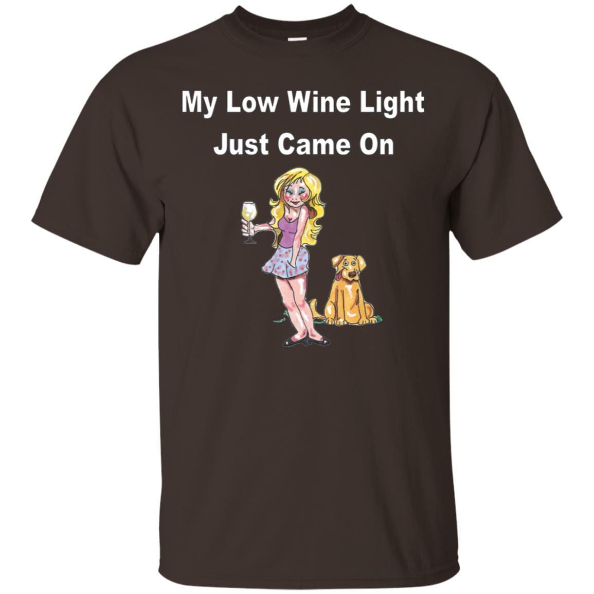 T-Shirts Dark Chocolate / S WineyBitches.co 'Low Wine Light" Ultra Cotton Unisex T-Shirt WineyBitchesCo