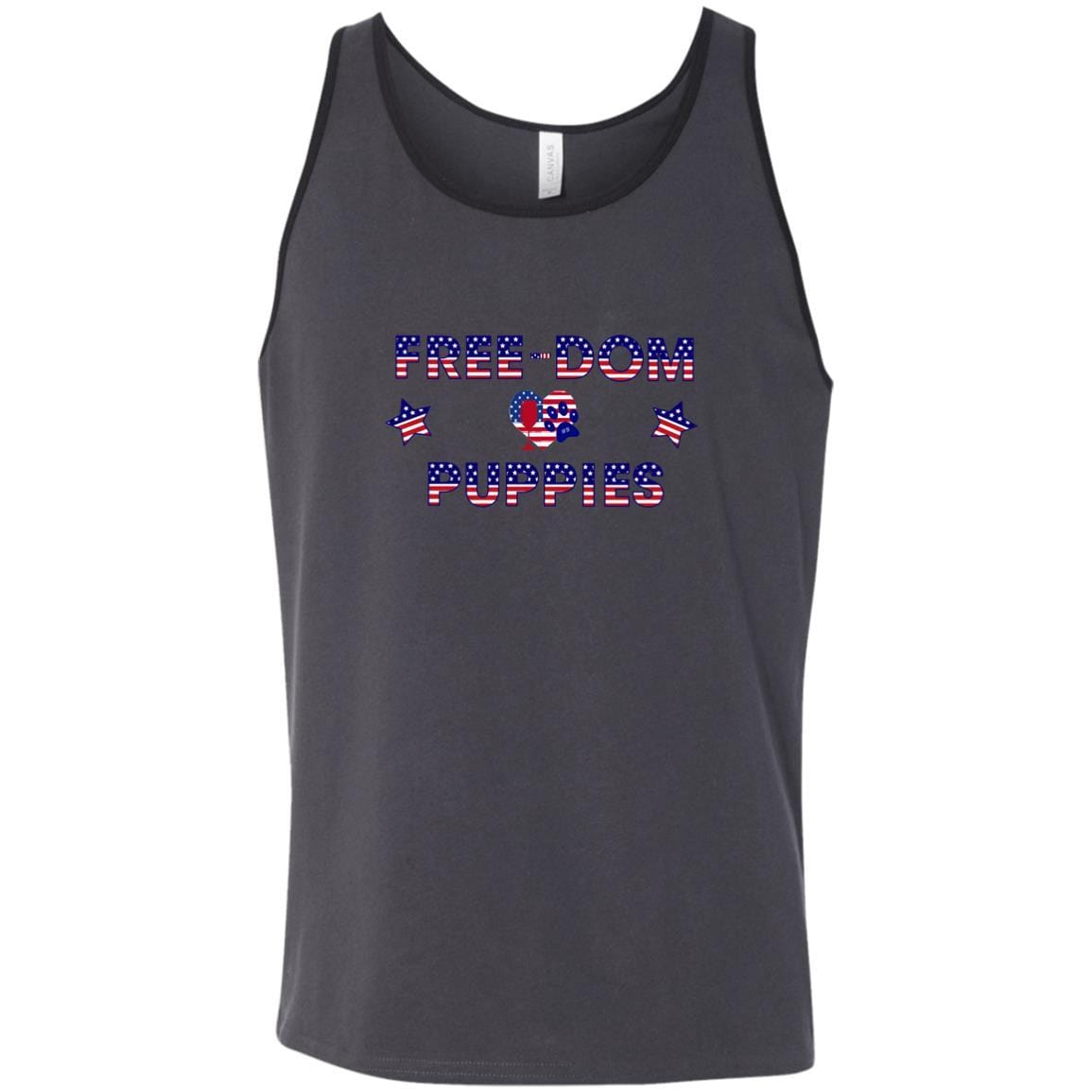 T-Shirts Dark Grey/Black / X-Small WineyBitches.Co Free-Dom Puppies Unisex Tank WineyBitchesCo