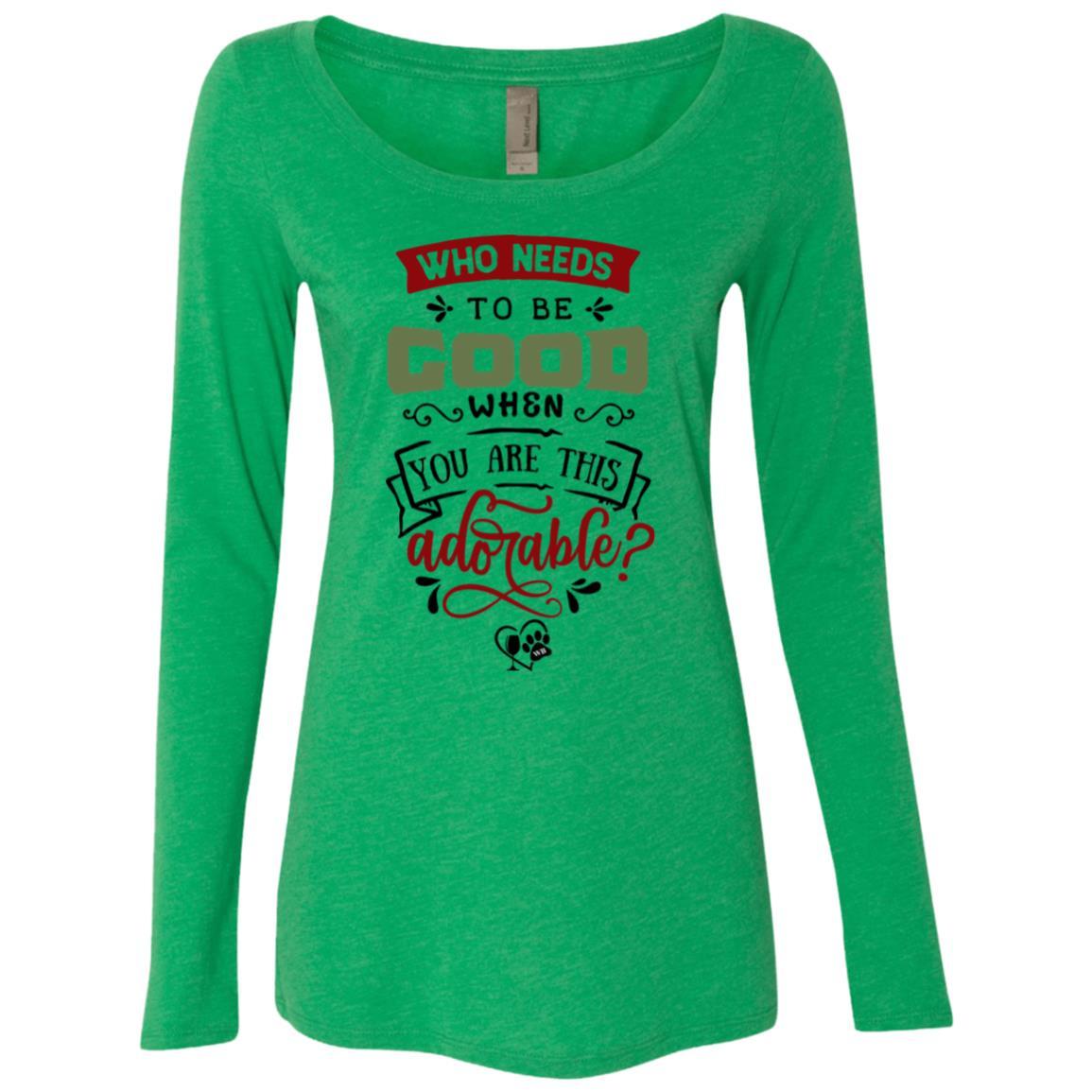 T-Shirts Envy / S WineyBitches.Co Ladies' Triblend LS Scoop WineyBitchesCo
