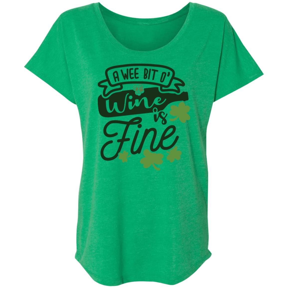 T-Shirts Envy / X-Small Winey Bitches Co Ladies' Triblend Dolman Sleeve WineyBitchesCo