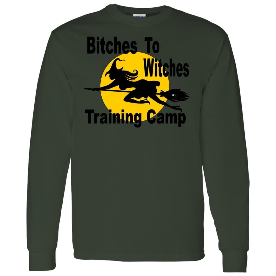 G540 Gildan LS T-Shirt 5.3 oz. - Winey Bitches - Wine- Women- K9's