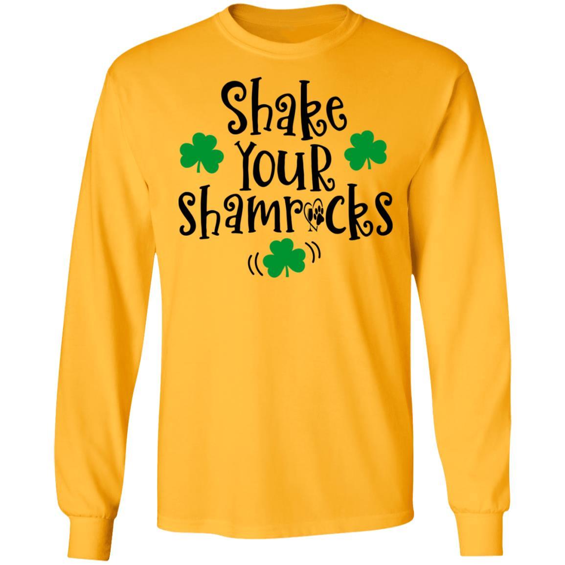T-Shirts Gold / S Winey Bitches Co "Shake Your Shamrocks" LS Ultra Cotton T-Shirt WineyBitchesCo