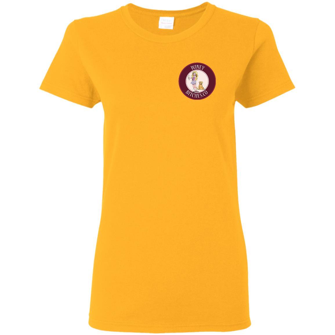 T-Shirts Gold / S WineyBitches.co Hilariously Funny "Count Me In" Ladies T-Shirt for Wine & Dog Lovers WineyBitchesCo