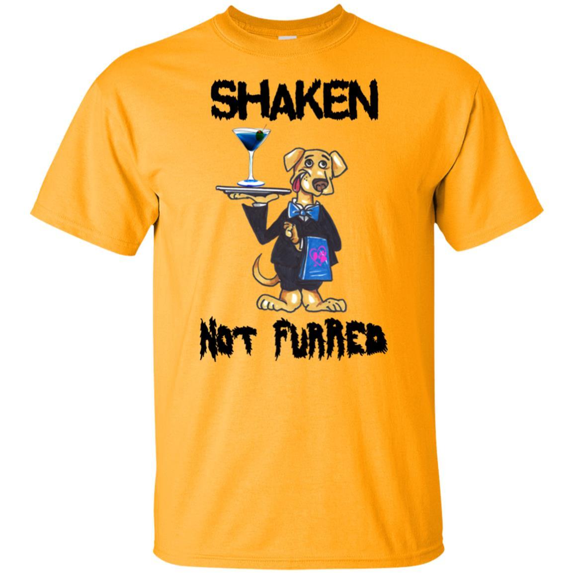 T-Shirts Gold / S WineyBitches.co 'Shaken Not Furred" Ultra Cotton T-Shirt WineyBitchesCo
