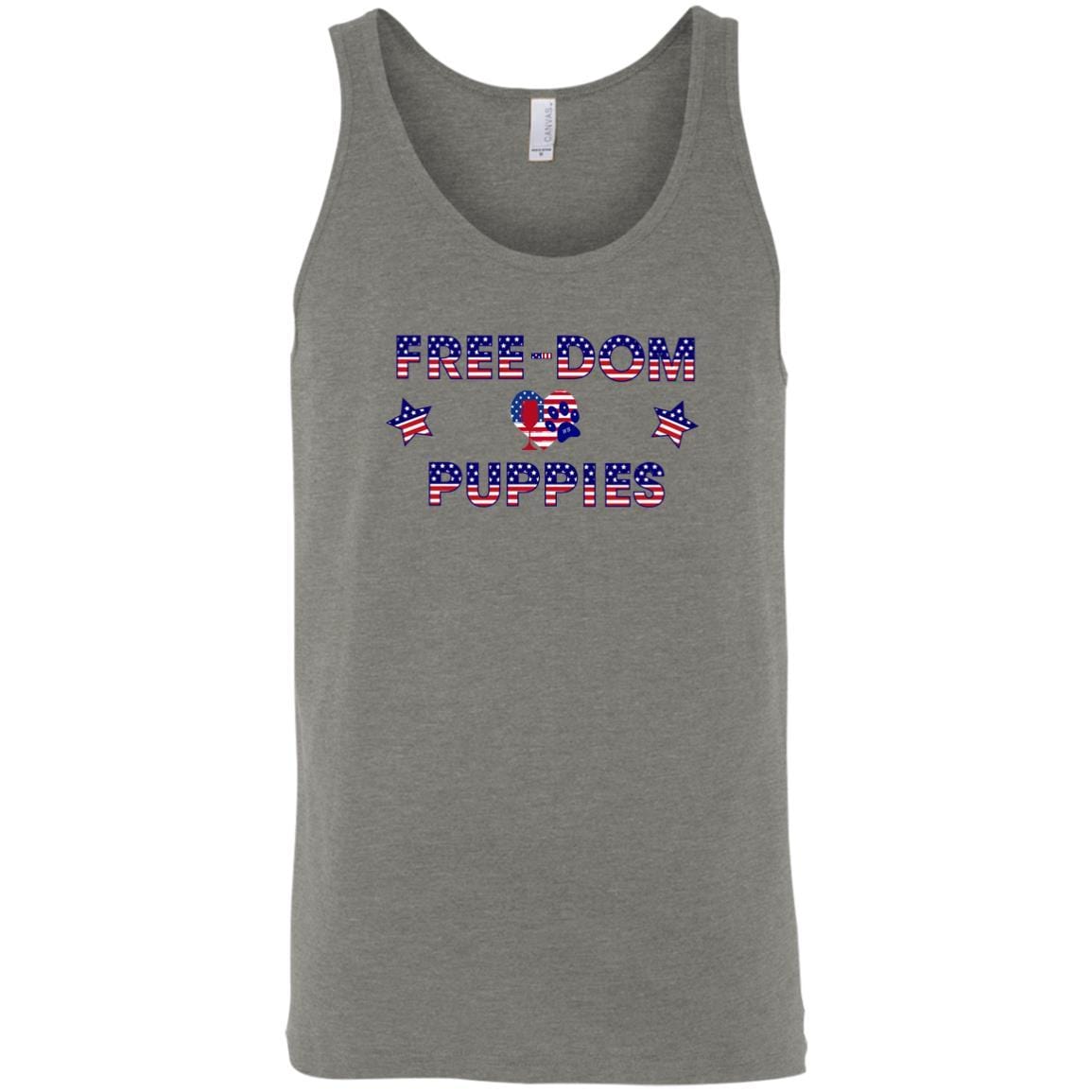 T-Shirts Grey Triblend / X-Small WineyBitches.Co Free-Dom Puppies Unisex Tank WineyBitchesCo