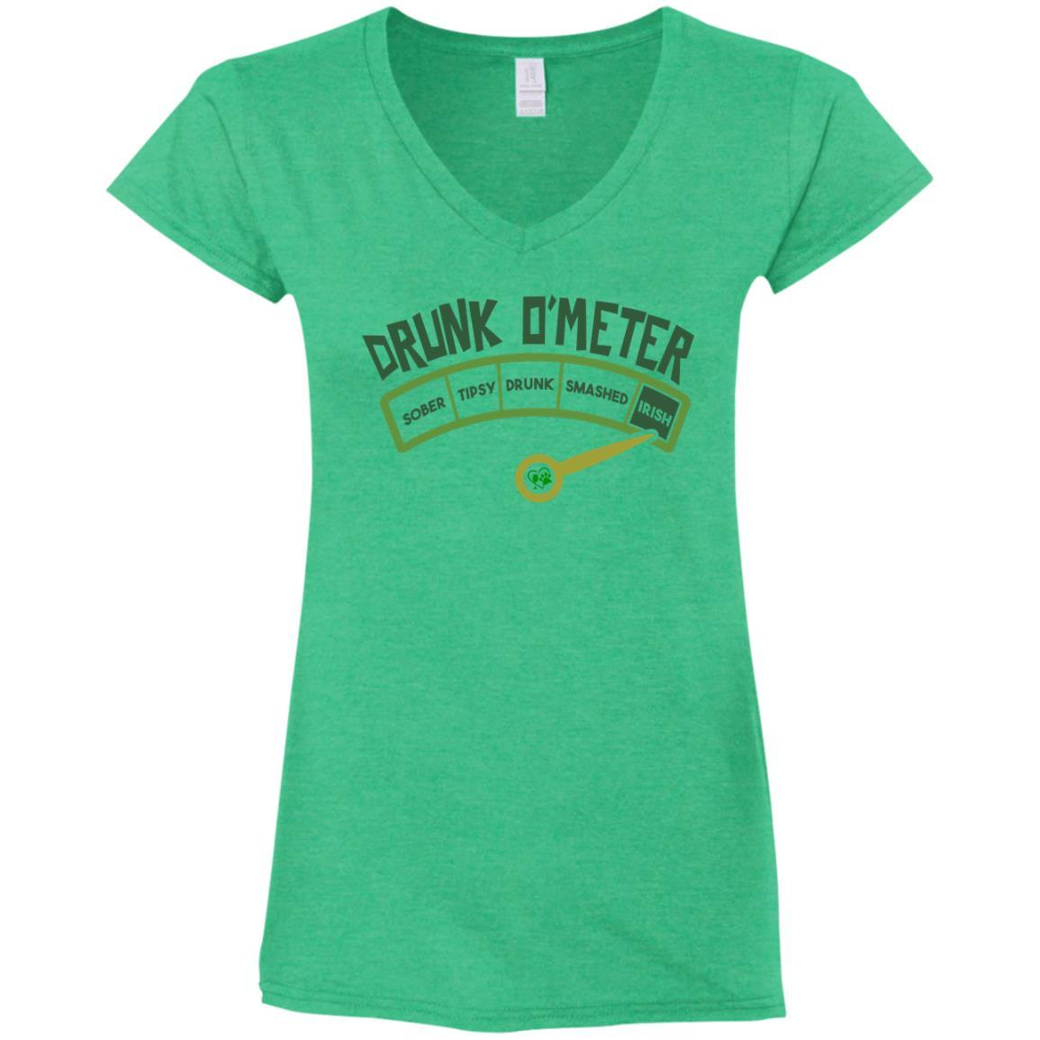 T-Shirts Heather Irish Green / S Winey Bitches Co Ladies' Fitted Softstyle 4.5 oz V-Neck T-Shirt WineyBitchesCo