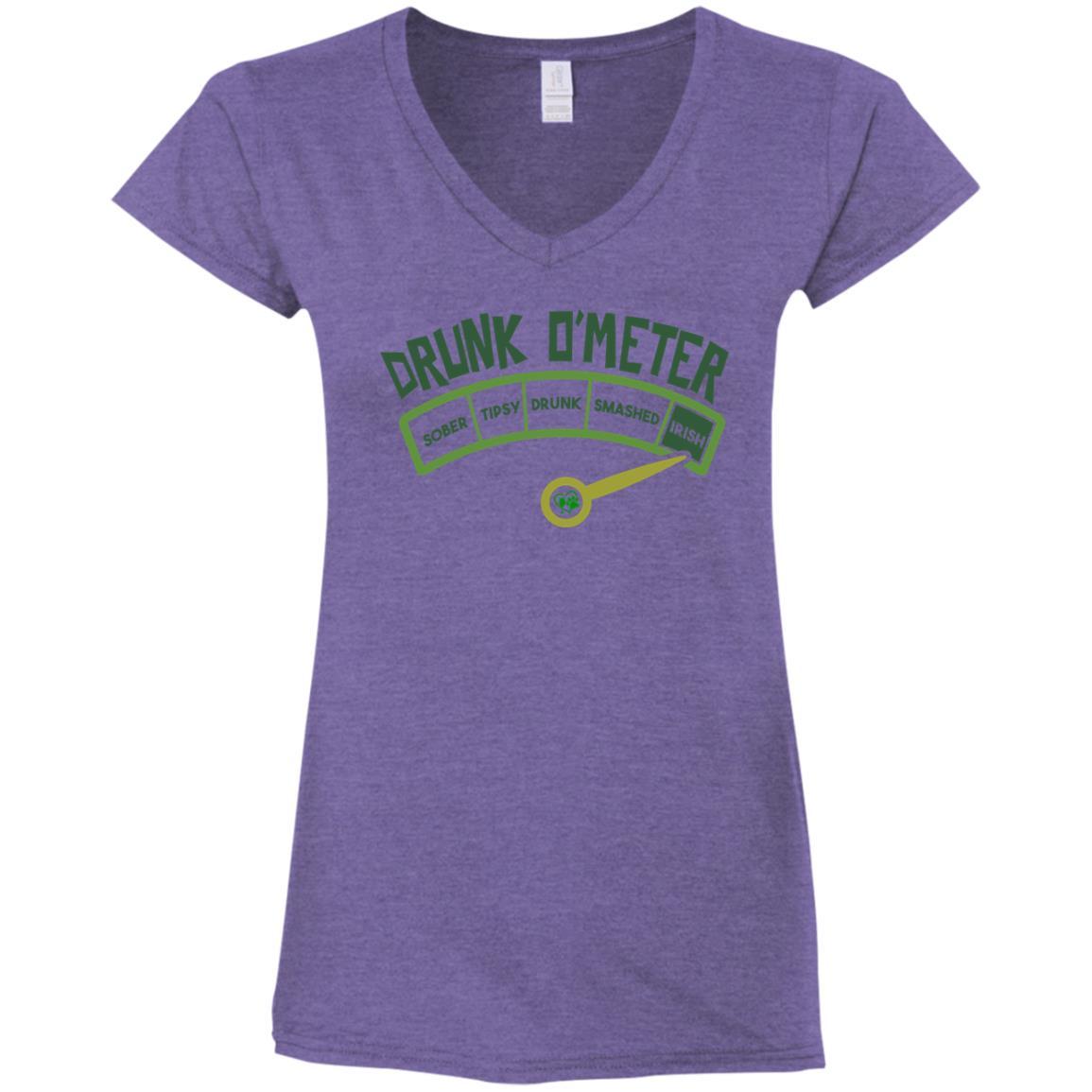T-Shirts Heather Purple / S Winey Bitches Co Ladies' Fitted Softstyle 4.5 oz V-Neck T-Shirt WineyBitchesCo