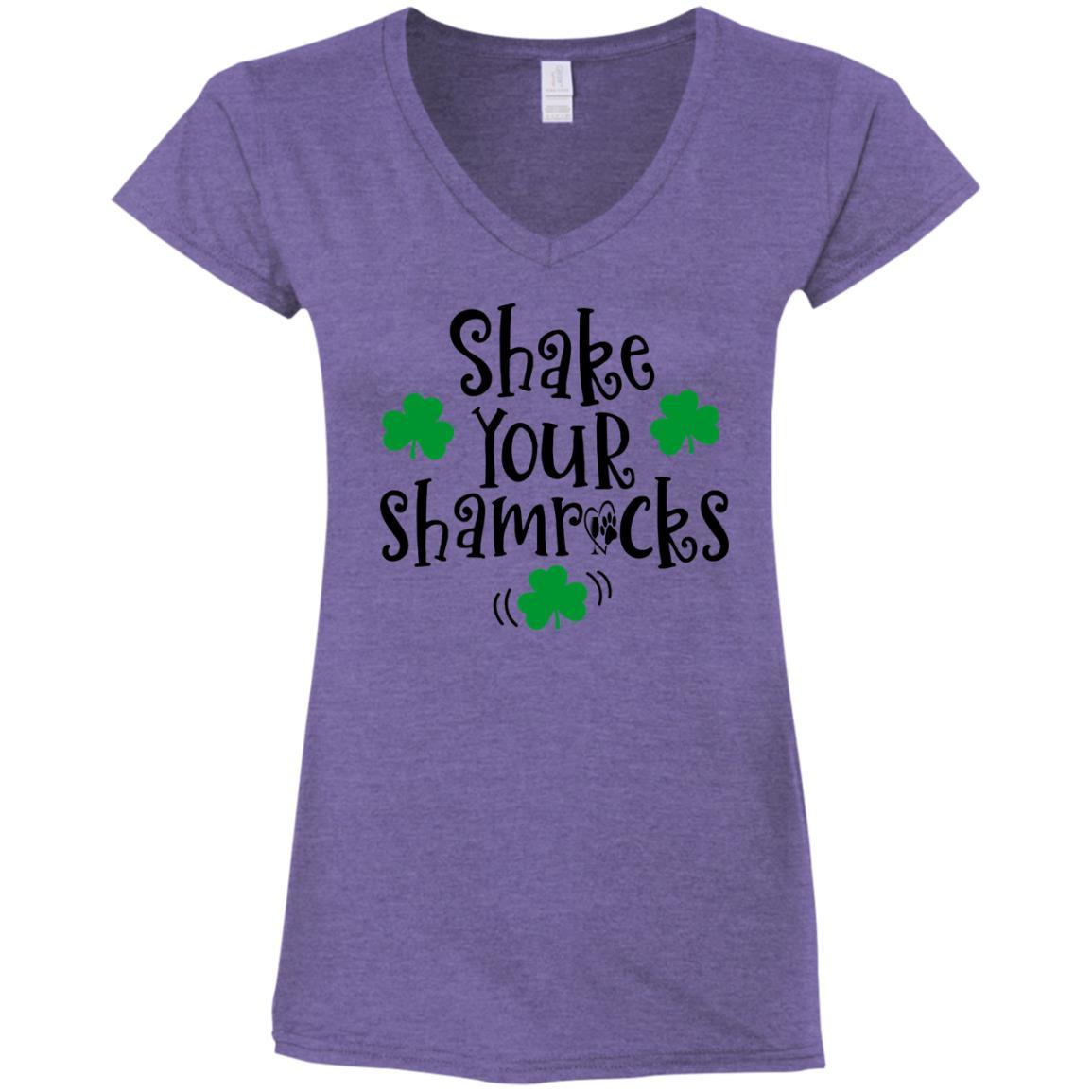 T-Shirts Heather Purple / S Winey Bitches Co Ladies' Fitted Softstyle 4.5 oz V-Neck T-Shirt WineyBitchesCo