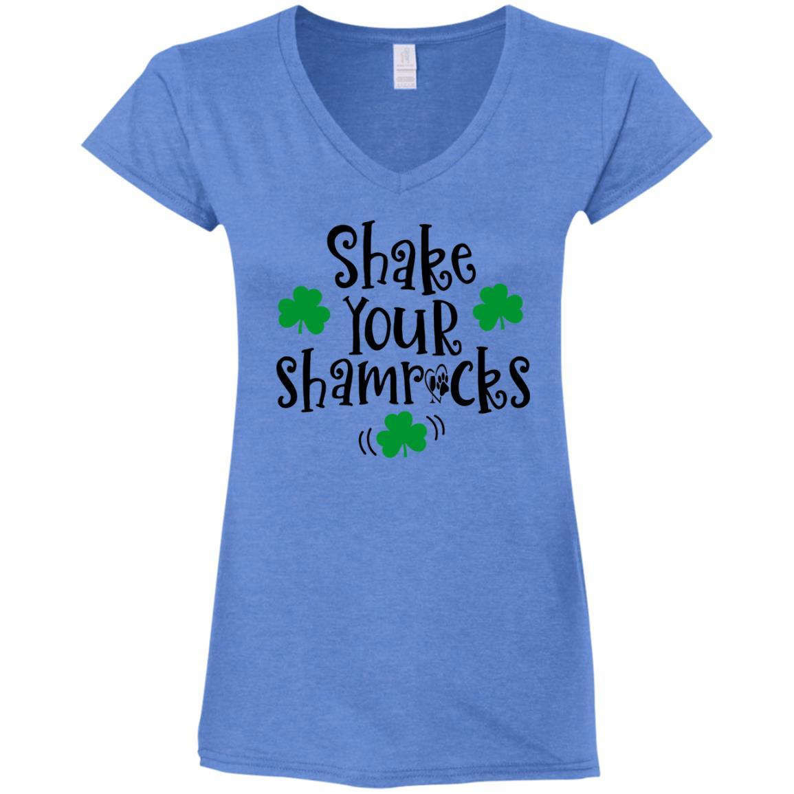 T-Shirts Heather Royal / S Winey Bitches Co Ladies' Fitted Softstyle 4.5 oz V-Neck T-Shirt WineyBitchesCo