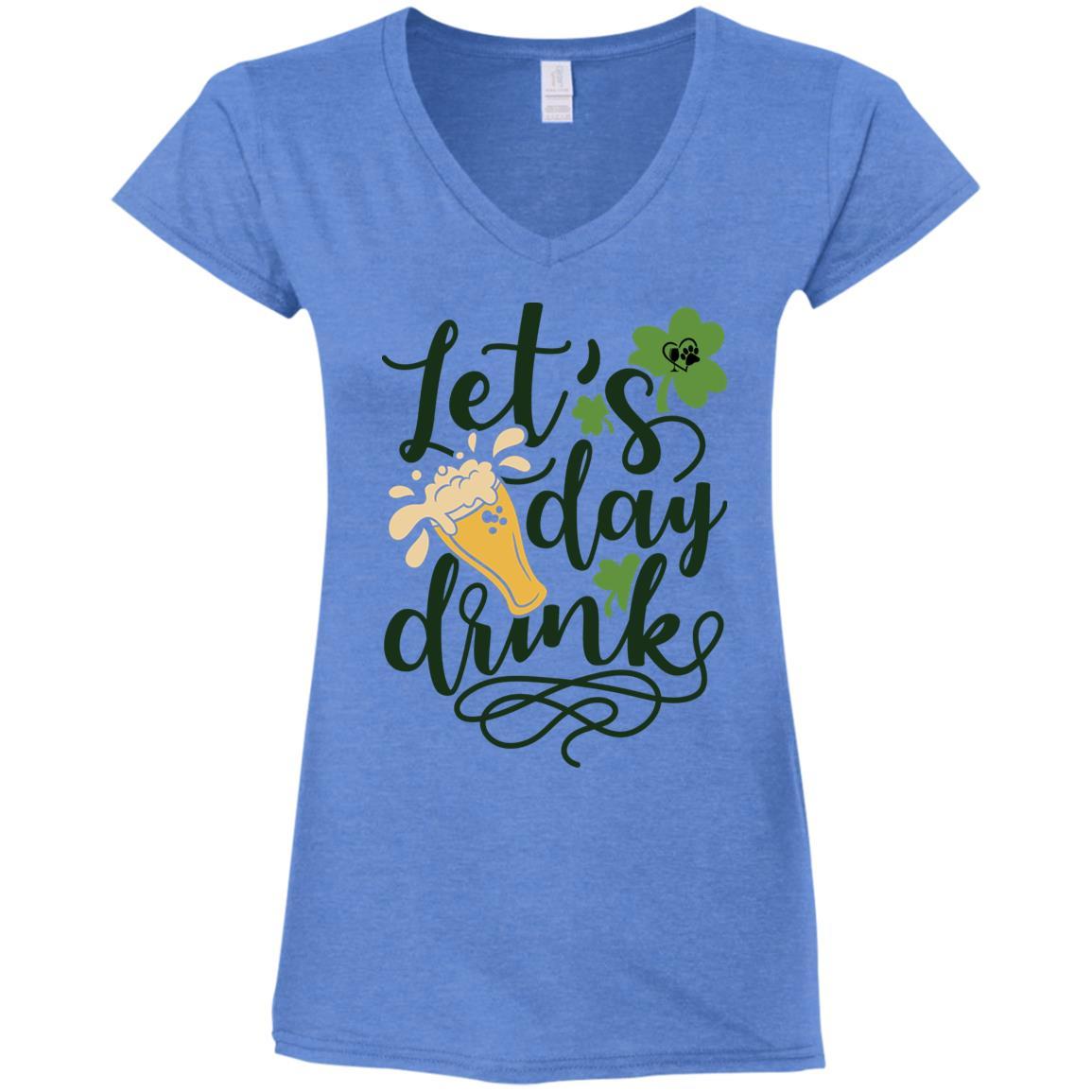 T-Shirts Heather Royal / S Winey Bitches Co Ladies' Fitted Softstyle 4.5 oz V-Neck T-Shirt WineyBitchesCo