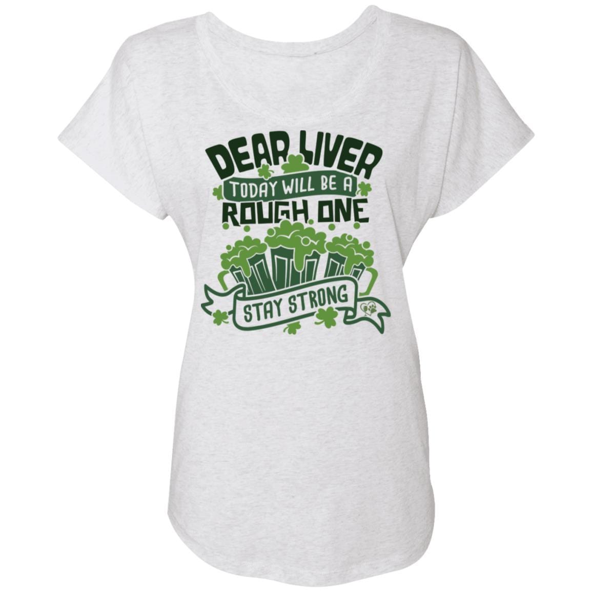 T-Shirts Heather White / X-Small Winey Bitches Co Ladies' Triblend Dolman Sleeve WineyBitchesCo