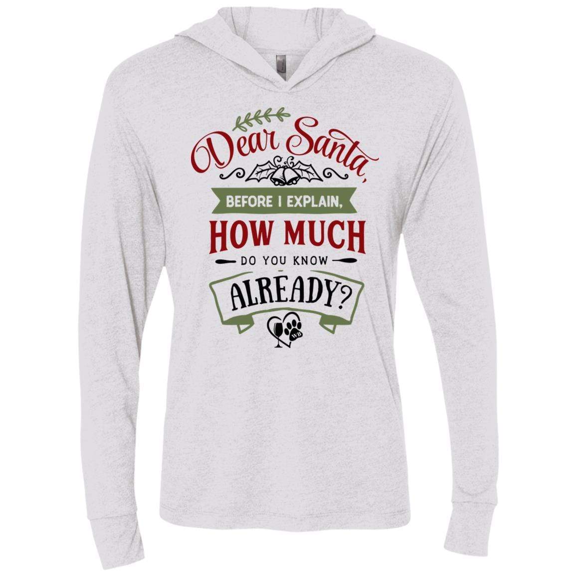T-Shirts Heather White / X-Small WineyBitches.Co Unisex Triblend LS Hooded T-Shirt WineyBitchesCo