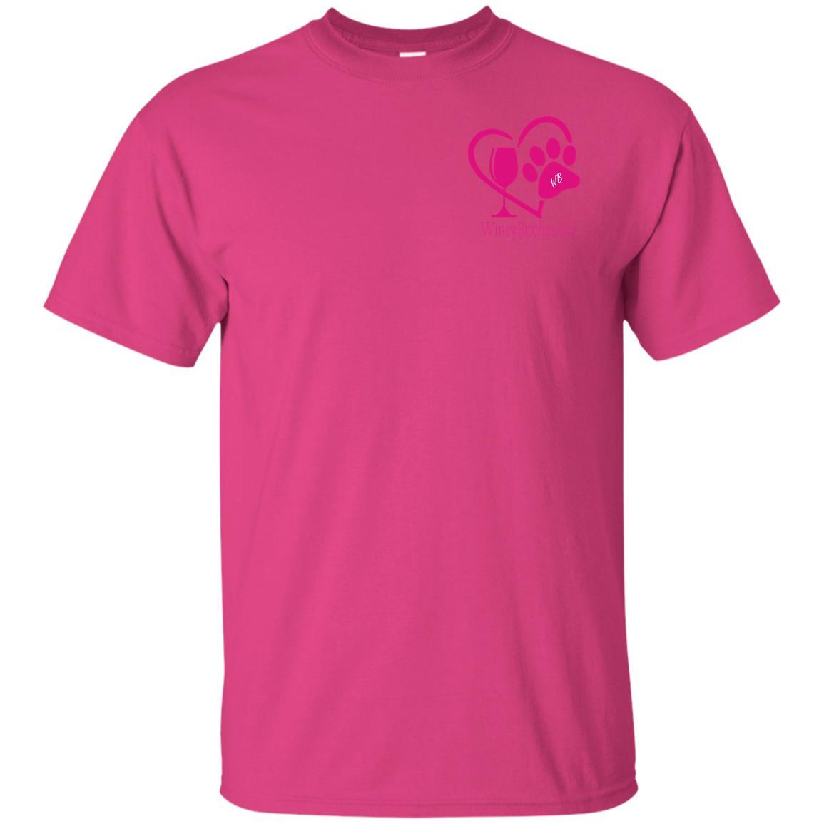 T-Shirts Heliconia / S WB " I Support Drink A Cup Save A Pup" Ultra Cotton T-Shirt Double graphics WineyBitchesCo