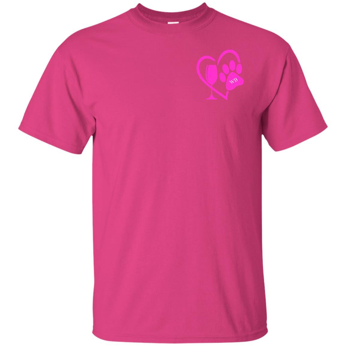 T-Shirts Heliconia / S WineyBitches.co "K9 Confetti" Ultra Cotton T-Shirt Duel Print WineyBitchesCo