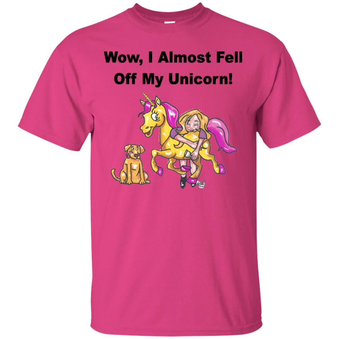 T-Shirts Heliconia / S WineyBitches.co "Wow I Almost Fell Off My Unicorn Ultra Cotton T-Shirt WineyBitchesCo