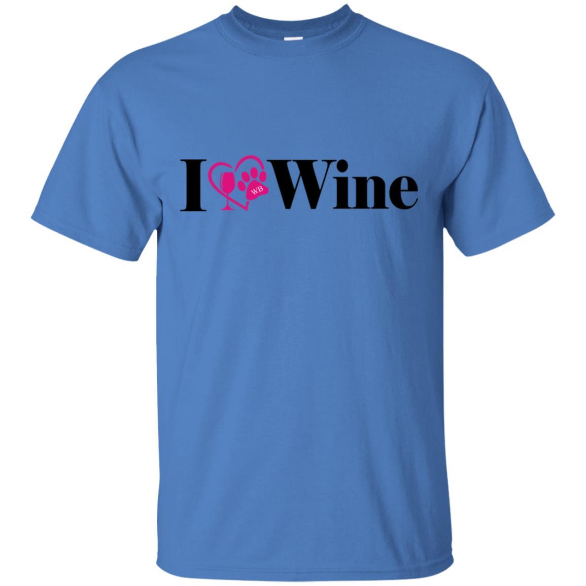 T-Shirts Iris / S WineyBitches.Co "I Love Wine" Ultra Cotton T-Shirt WineyBitchesCo