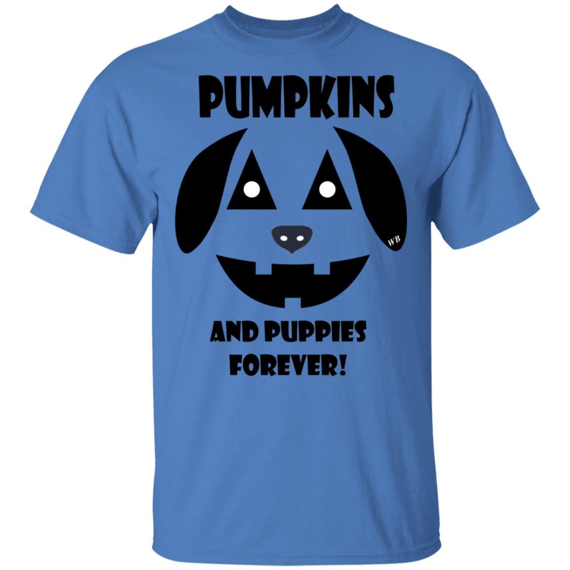 T-Shirts Iris / S WineyBitches.Co "Pumpkins And Puppies Forever" Halloween Collection Ultra Cotton T-Shirt WineyBitchesCo