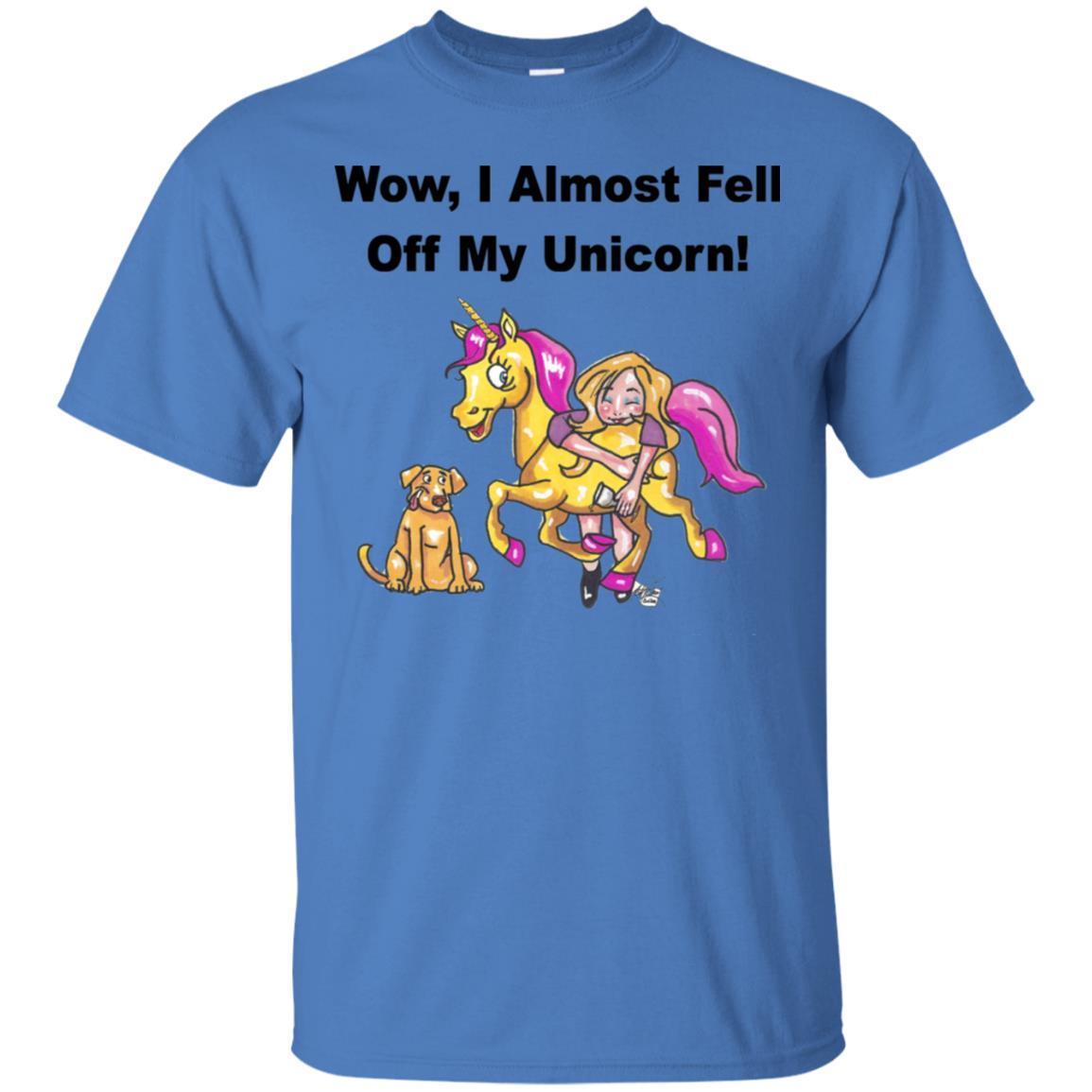 T-Shirts Iris / S WineyBitches.co "Wow I Almost Fell Off My Unicorn Ultra Cotton T-Shirt WineyBitchesCo