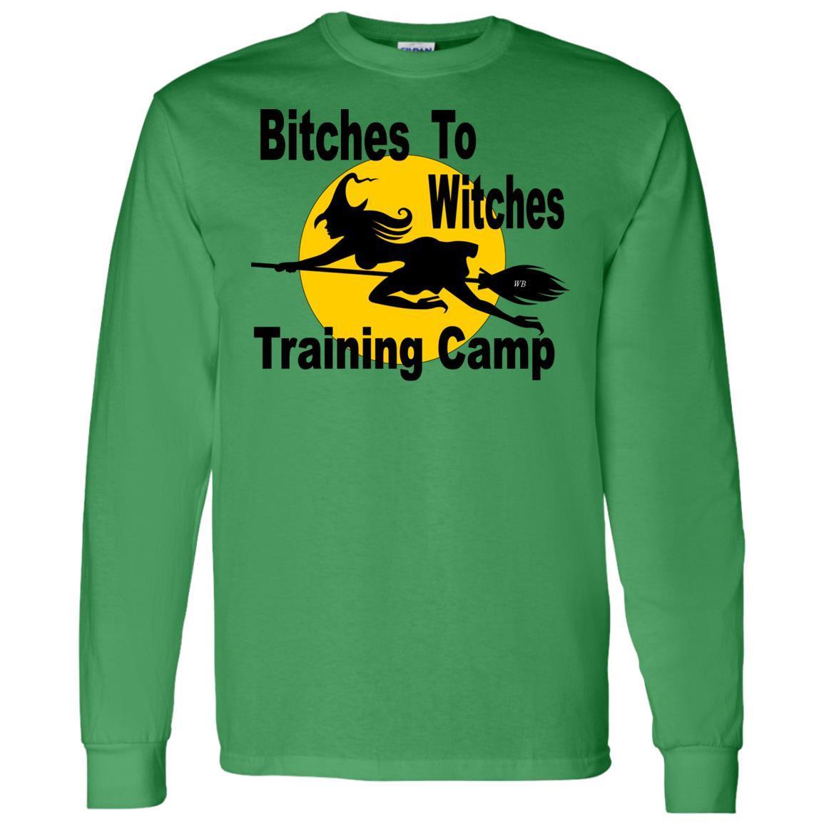 G540 Gildan LS T-Shirt 5.3 oz. - Winey Bitches - Wine- Women- K9's