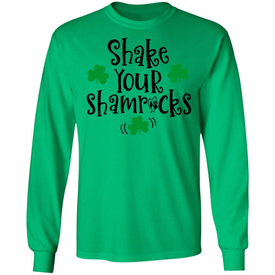T-Shirts Irish Green / S Winey Bitches Co "Shake Your Shamrocks" LS Ultra Cotton T-Shirt WineyBitchesCo