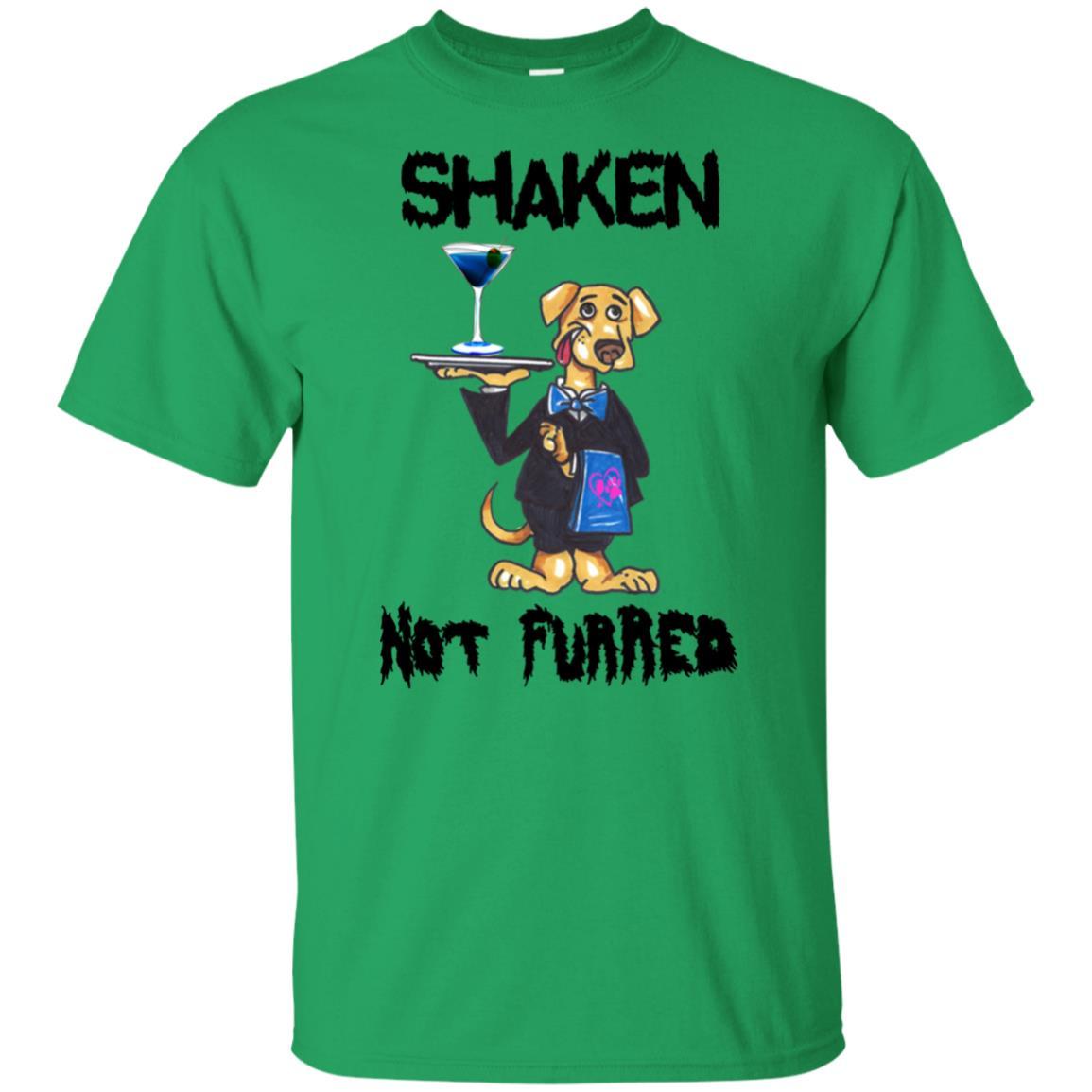 T-Shirts Irish Green / S WineyBitches.co 'Shaken Not Furred" Ultra Cotton T-Shirt WineyBitchesCo