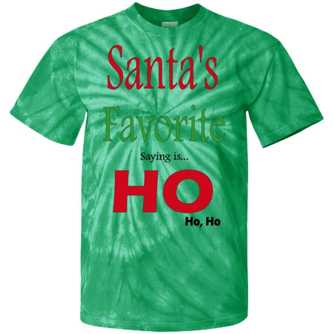 T-Shirts Kelly / S WineyBitches.co "Santas Favorite Saying" Cotton Tie Dye T-Shirt WineyBitchesCo