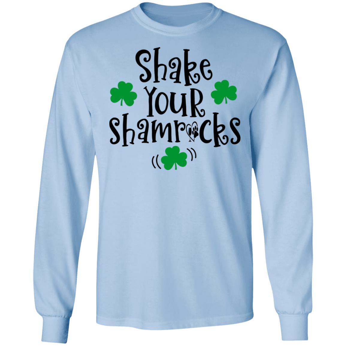 T-Shirts Light Blue / S Winey Bitches Co "Shake Your Shamrocks" LS Ultra Cotton T-Shirt WineyBitchesCo