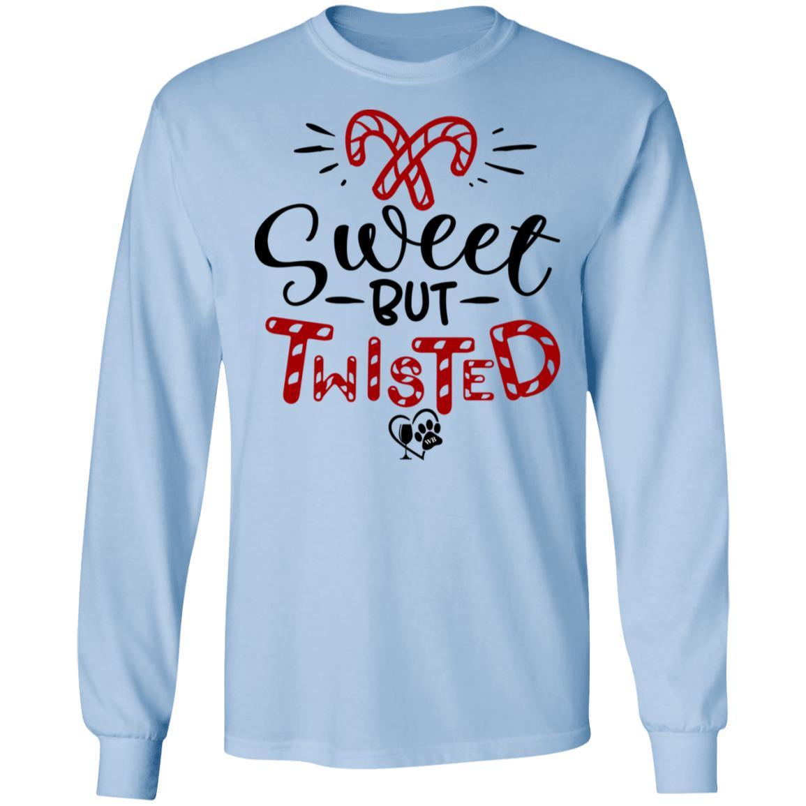 T-Shirts Light Blue / S WineyBitches.Co "Sweet But Twisted" LS Ultra Cotton T-Shirt WineyBitchesCo