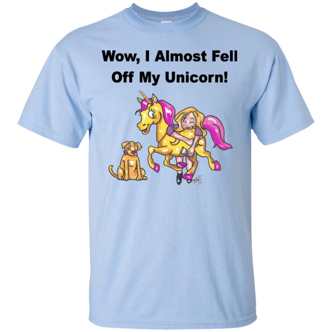 T-Shirts Light Blue / S WineyBitches.co "Wow I Almost Fell Off My Unicorn Ultra Cotton T-Shirt WineyBitchesCo