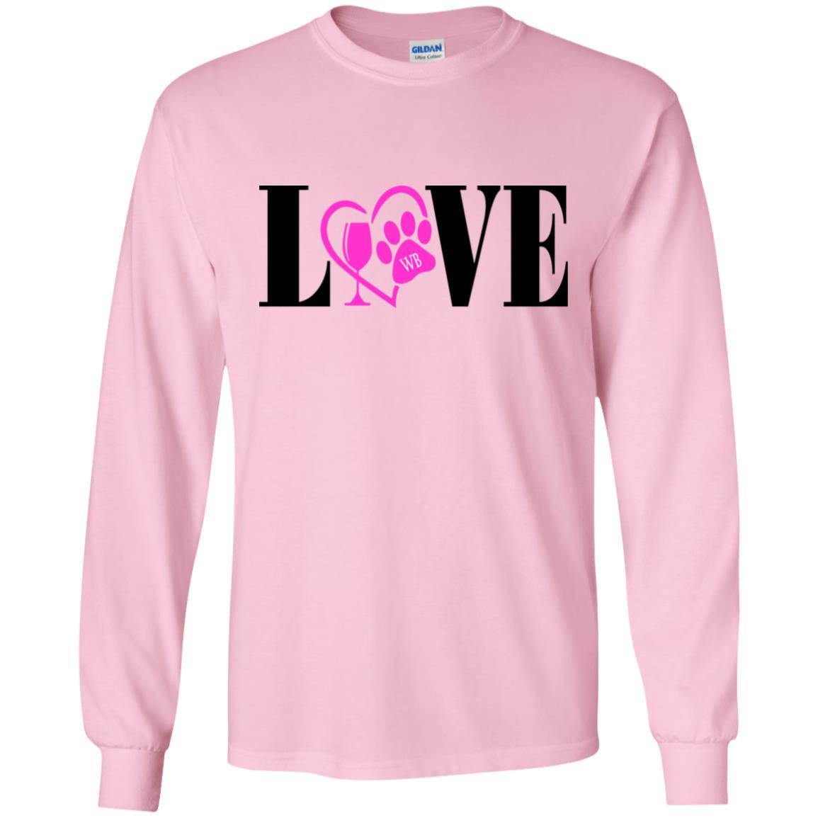 T-Shirts Light Pink / S WineyBitches.co LS Ultra Cotton T-Shirt WineyBitchesCo