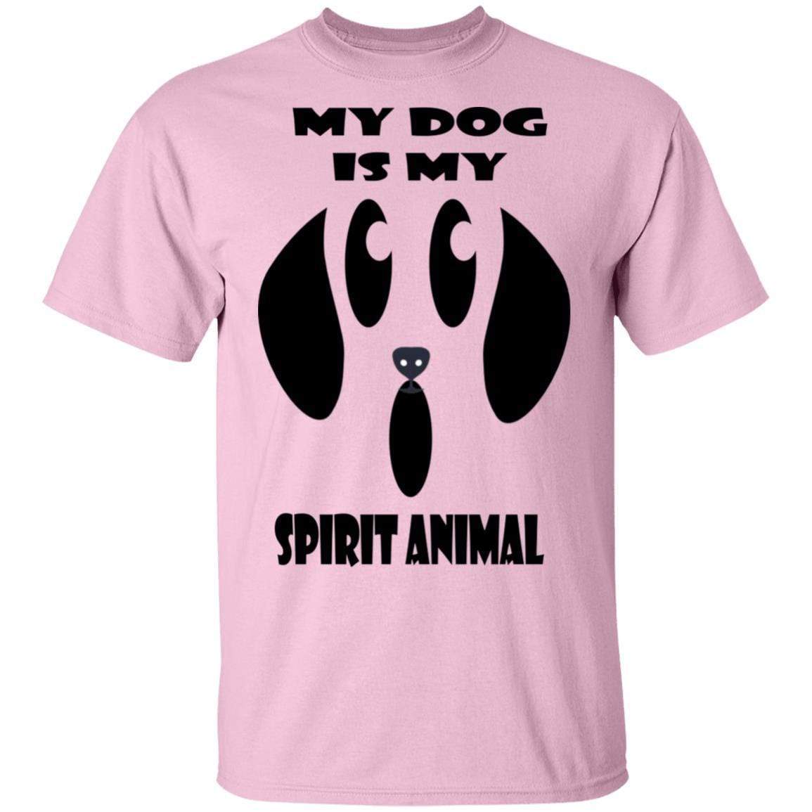 T-Shirts Light Pink / S WineyBitches.Co "My Dog Is My Spirit Animal" Halloween Ultra Cotton T-Shirt WineyBitchesCo