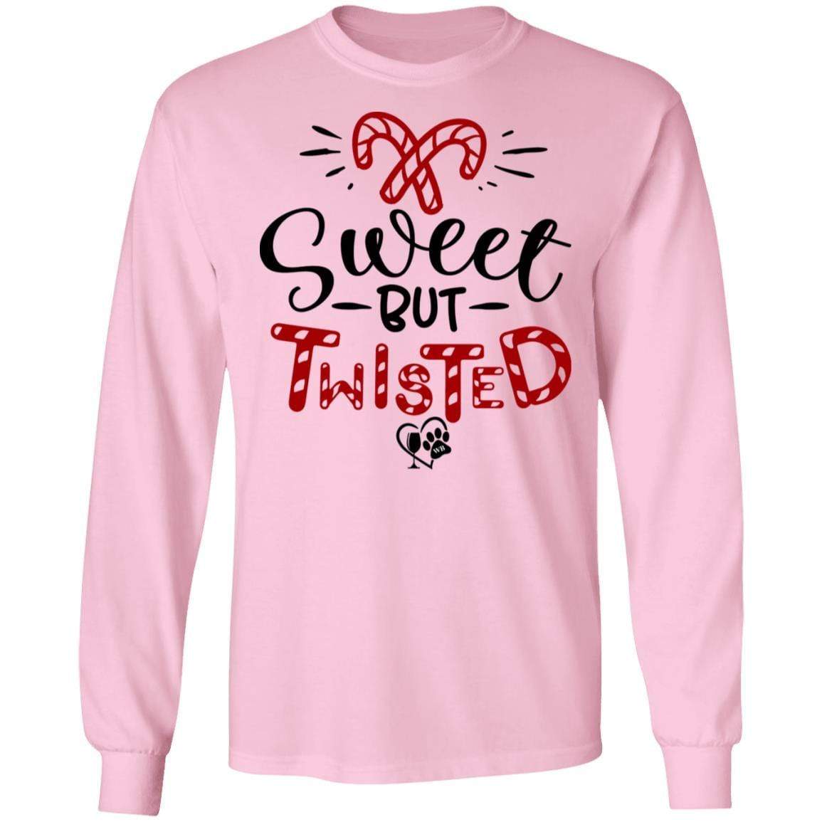 T-Shirts Light Pink / S WineyBitches.Co "Sweet But Twisted" LS Ultra Cotton T-Shirt WineyBitchesCo