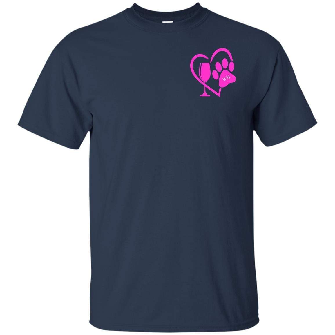 T-Shirts Navy / S WineyBitches.co "K9 Confetti" Ultra Cotton T-Shirt Duel Print WineyBitchesCo