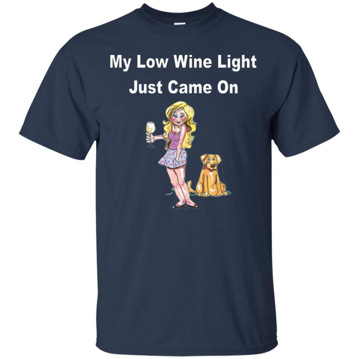 T-Shirts Navy / S WineyBitches.co 'Low Wine Light" Ultra Cotton Unisex T-Shirt WineyBitchesCo