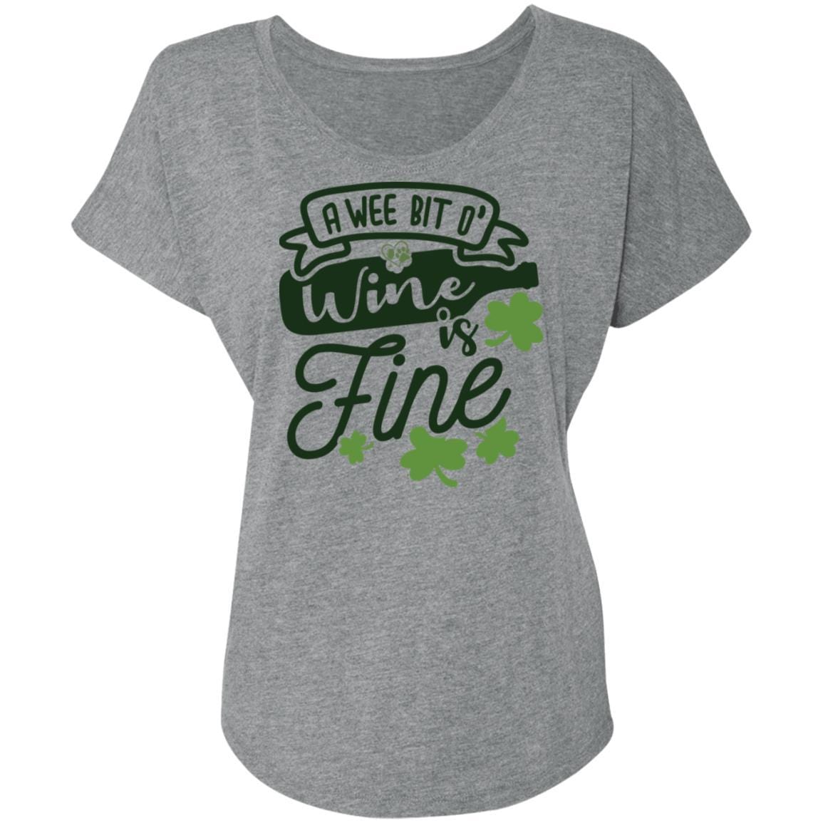T-Shirts Premium Heather / X-Small Winey Bitches Co Ladies' Triblend Dolman Sleeve WineyBitchesCo