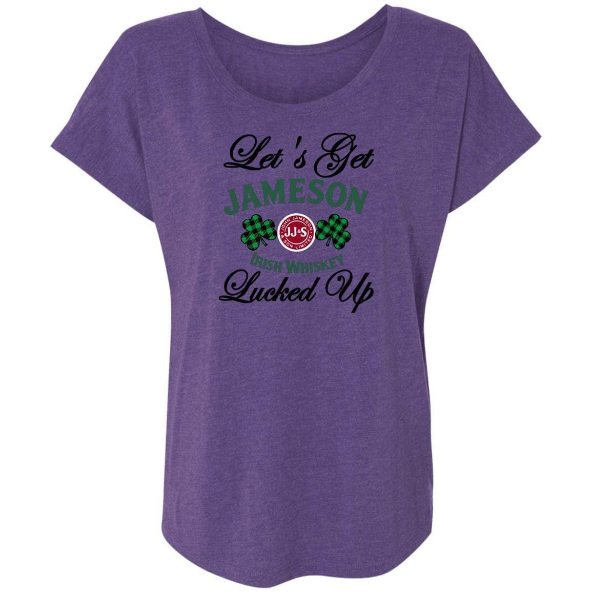 T-Shirts Purple Rush / X-Small Winey Bitches Co Ladies' Triblend Dolman Sleeve WineyBitchesCo