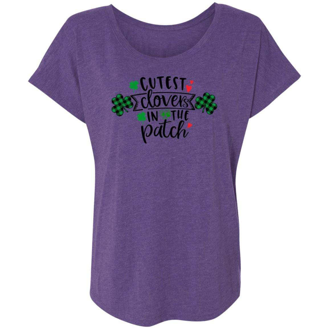 T-Shirts Purple Rush / X-Small Winey Bitches Co Ladies' Triblend Dolman Sleeve WineyBitchesCo