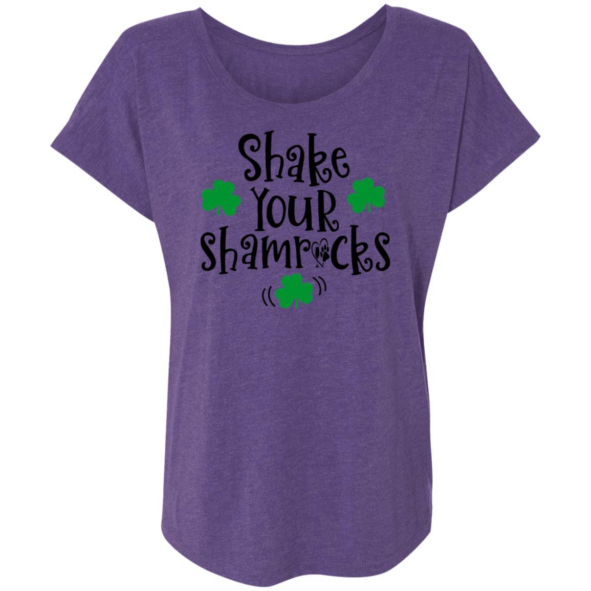 T-Shirts Purple Rush / X-Small Winey Bitches Co Ladies' Triblend Dolman Sleeve WineyBitchesCo